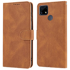 Funda de Cuero Cartera con Soporte Carcasa SY1 para Realme 7i RMX2193 Marron