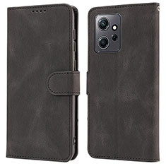 Funda de Cuero Cartera con Soporte Carcasa SY1 para Xiaomi Redmi Note 12 4G Negro