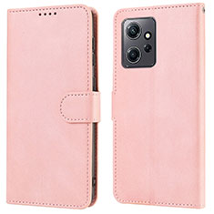 Funda de Cuero Cartera con Soporte Carcasa SY1 para Xiaomi Redmi Note 12 4G Rosa