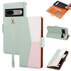 Funda de Cuero Cartera con Soporte Carcasa SY2 para Google Pixel 7 5G Verde