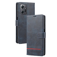 Funda de Cuero Cartera con Soporte Carcasa SY3 para Xiaomi Redmi Note 12 4G Azul