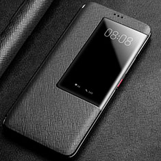 Funda de Cuero Cartera con Soporte Carcasa T01 para Huawei Mate 20 X 5G Negro