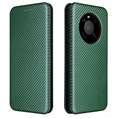 Funda de Cuero Cartera con Soporte Carcasa T01 para Huawei Mate 40 Pro Verde