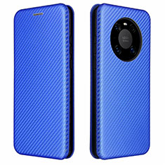 Funda de Cuero Cartera con Soporte Carcasa T01 para Huawei Mate 40E Pro 4G Azul