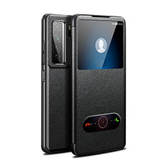 Funda de Cuero Cartera con Soporte Carcasa T01 para Huawei Nova 7 SE 5G Negro