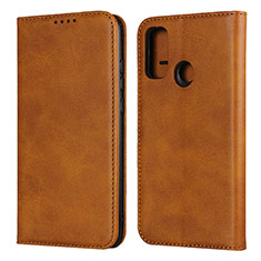 Funda de Cuero Cartera con Soporte Carcasa T01 para Huawei Nova Lite 3 Plus Marron Claro