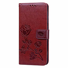 Funda de Cuero Cartera con Soporte Carcasa T01 para Huawei P40 Pro Marron