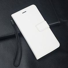 Funda de Cuero Cartera con Soporte Carcasa T01 para Samsung Galaxy A70S Blanco