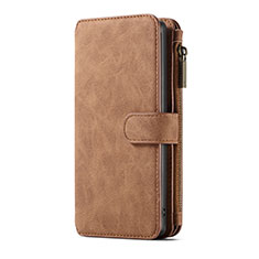 Funda de Cuero Cartera con Soporte Carcasa T01 para Samsung Galaxy Note 10 Plus Marron