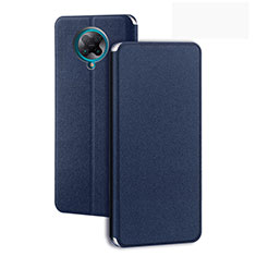 Funda de Cuero Cartera con Soporte Carcasa T01 para Xiaomi Poco F2 Pro Azul