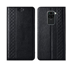 Funda de Cuero Cartera con Soporte Carcasa T01 para Xiaomi Redmi 10X 4G Negro