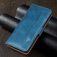 Funda de Cuero Cartera con Soporte Carcasa T01 para Xiaomi Redmi Note 9S Azul Cielo