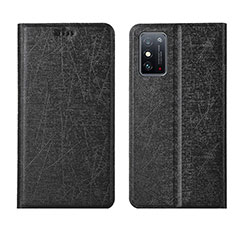 Funda de Cuero Cartera con Soporte Carcasa T02 para Huawei Honor X10 Max 5G Negro