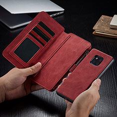 Funda de Cuero Cartera con Soporte Carcasa T02 para Huawei Mate 20 Pro Rojo