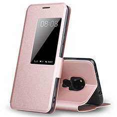 Funda de Cuero Cartera con Soporte Carcasa T02 para Huawei Mate 20 X 5G Oro Rosa