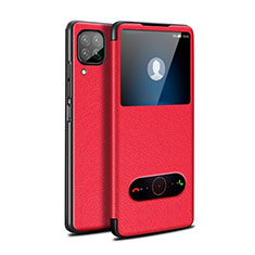 Funda de Cuero Cartera con Soporte Carcasa T02 para Huawei Nova 7i Rojo