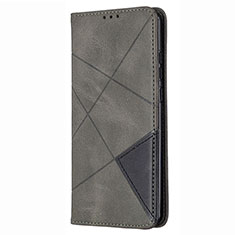 Funda de Cuero Cartera con Soporte Carcasa T02 para Huawei Nova Lite 3 Plus Gris