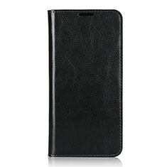 Funda de Cuero Cartera con Soporte Carcasa T02 para Oppo F15 Negro