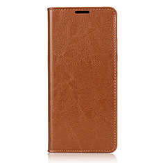 Funda de Cuero Cartera con Soporte Carcasa T02 para Oppo Reno3 Pro Naranja