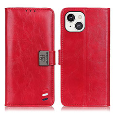 Funda de Cuero Cartera con Soporte Carcasa T03 para Apple iPhone 13 Rojo