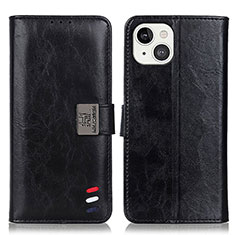 Funda de Cuero Cartera con Soporte Carcasa T03 para Apple iPhone 14 Plus Negro