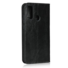 Funda de Cuero Cartera con Soporte Carcasa T03 para Huawei P Smart (2020) Negro