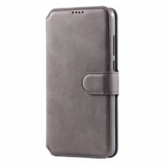 Funda de Cuero Cartera con Soporte Carcasa T03 para Huawei P30 Lite Gris