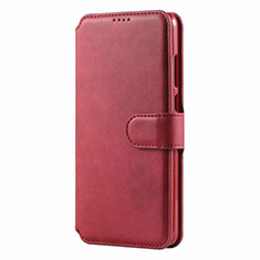 Funda de Cuero Cartera con Soporte Carcasa T03 para Huawei P30 Lite New Edition Rojo