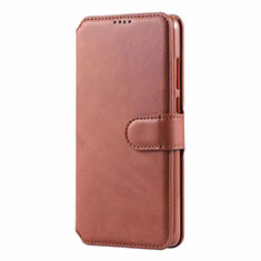 Funda de Cuero Cartera con Soporte Carcasa T03 para Huawei P30 Lite XL Naranja