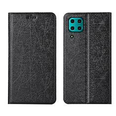 Funda de Cuero Cartera con Soporte Carcasa T03 para Huawei P40 Lite Negro