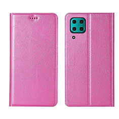 Funda de Cuero Cartera con Soporte Carcasa T03 para Huawei P40 Lite Rosa