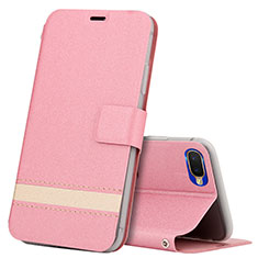 Funda de Cuero Cartera con Soporte Carcasa T03 para Oppo R15X Rosa