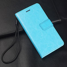 Funda de Cuero Cartera con Soporte Carcasa T03 para Oppo R17 Pro Cian