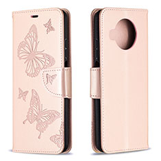 Funda de Cuero Cartera con Soporte Carcasa T03 para Xiaomi Mi 10i 5G Rosa