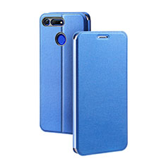 Funda de Cuero Cartera con Soporte Carcasa T04 para Huawei Honor V20 Azul