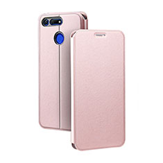 Funda de Cuero Cartera con Soporte Carcasa T04 para Huawei Honor View 20 Oro Rosa