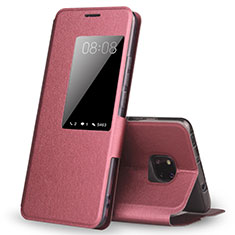 Funda de Cuero Cartera con Soporte Carcasa T04 para Huawei Mate 20 Pro Rosa