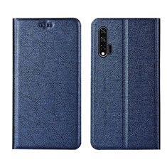 Funda de Cuero Cartera con Soporte Carcasa T04 para Huawei Nova 6 5G Azul