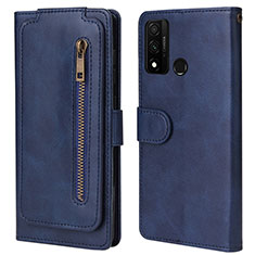 Funda de Cuero Cartera con Soporte Carcasa T04 para Huawei Nova Lite 3 Plus Azul