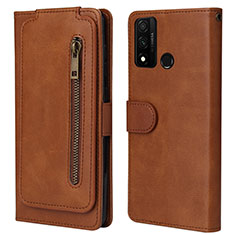 Funda de Cuero Cartera con Soporte Carcasa T04 para Huawei Nova Lite 3 Plus Marron