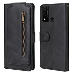 Funda de Cuero Cartera con Soporte Carcasa T04 para Huawei P Smart (2020) Negro