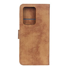 Funda de Cuero Cartera con Soporte Carcasa T04 para Huawei P40 Pro+ Plus Marron