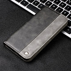 Funda de Cuero Cartera con Soporte Carcasa T04 para Samsung Galaxy Note 10 5G Gris