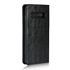 Funda de Cuero Cartera con Soporte Carcasa T04 para Samsung Galaxy S10 5G Negro