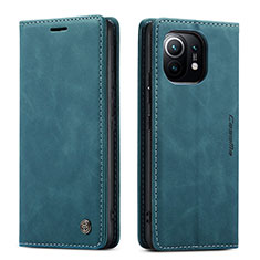 Funda de Cuero Cartera con Soporte Carcasa T04 para Xiaomi Mi 11 5G Verde