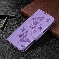 Funda de Cuero Cartera con Soporte Carcasa T04 para Xiaomi Redmi 10X 4G Morado