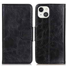 Funda de Cuero Cartera con Soporte Carcasa T05 para Apple iPhone 13 Mini Negro