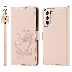 Funda de Cuero Cartera con Soporte Carcasa T05D para Samsung Galaxy S21 Plus 5G Rosa