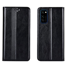 Funda de Cuero Cartera con Soporte Carcasa T06 para Huawei Honor View 30 Pro 5G Negro