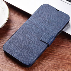 Funda de Cuero Cartera con Soporte Carcasa T06 para Huawei Nova 4e Azul